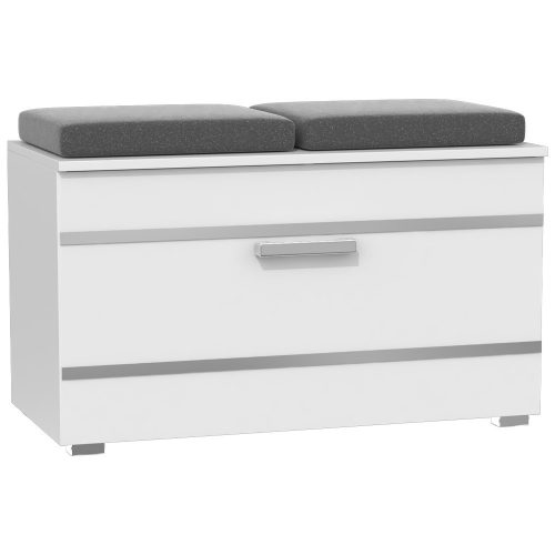 Aldabra Opal Schuhschrank, weiß