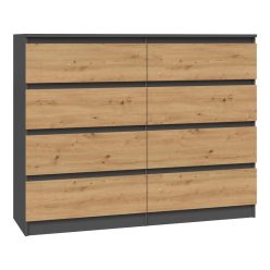 Aldabra MIX M8 120 Kommode, farbe eiche anthrazit