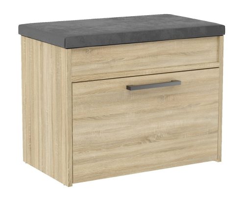 Aldabra Parma Schuhschrank mit Sitz und Ablage, sonoma