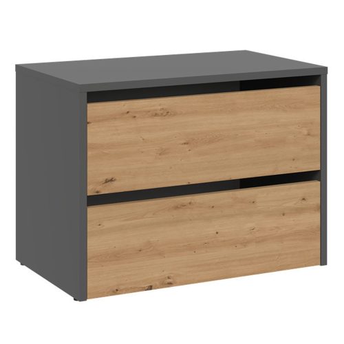 Aldabra MIX Modo Schuhschrank, farbe eiche anthrazit