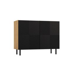 Aldabra MIX Kama 2 Kommode, farbe eiche-schwarz