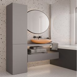 Aldabra Nel IV Badezimmerschrank, lehmfarben