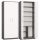 Aldabra Oliv 2D  Bücherregal, Büroschrank, anthrazit-weiß 