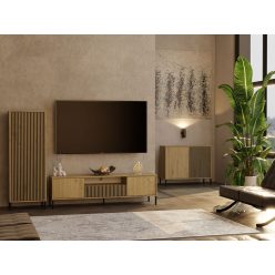   Aldabra KAMARO 1DD Regalschrank, 40x53,5x147,5 cm, farbe Eiche