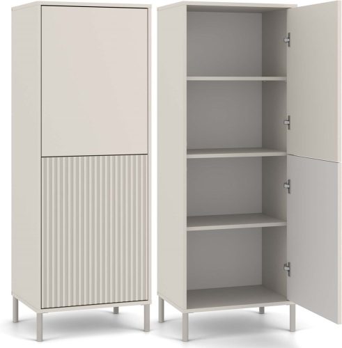 Aldabra KAMARO 2DK Regalschrank, 40x53,5x147,5 cm, Kaschmir