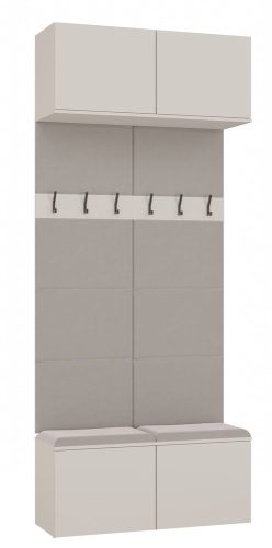 Aldabra HAGA II (2 Kleiderbügel) Kleiderschrank, Kaschmir 