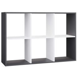 Aldabra Malax 2x3 Regal, anthrazit-weiß 