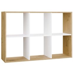 Aldabra Malax 2x3 Regal, farbe eiche-weiß 