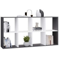 Aldabra Malax 2x4 Regal, anthrazit-weiß 