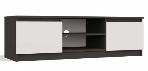 Aldabra RTV120 TV Schrank, anthrazit-weiß 